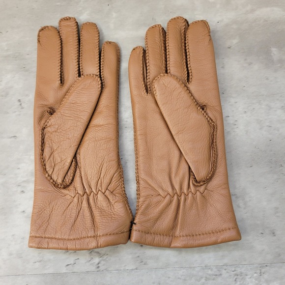 STA-SOFT Accessories - Sta-Soft Deerskin Leather Gloves Women's Medium Lined Tan Winter Gloves
